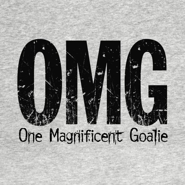 OMG: One Magnificent Goalie – funny ice hockey goalie by eBrushDesign